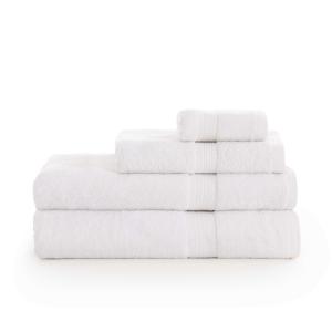 Pack de 2 toallas 100% algodón peinado 650 gr blanco 50x100…