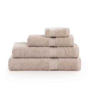 Pack de 2 toallas 100% algodón peinado 650 gr marrón 30x50…