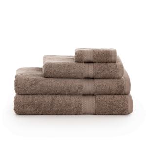 Pack de 2 toallas 100% algodón peinado 650 gr marrón oscuro…