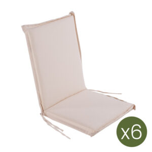 Pack de 6 cojines para sillón de jardín reclinable estándar…
