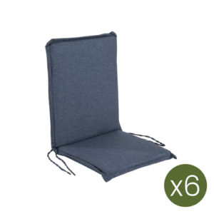 Pack de 6 cojines para sillón de jardín reclinable olefin a…