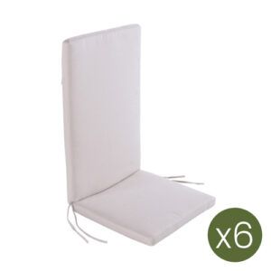 Pack de 6 cojines para sillón de jardín reclinable olefin c…