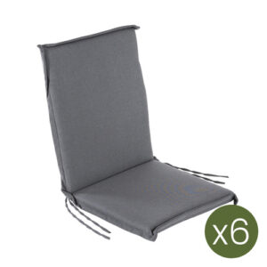 Pack de 6 cojines para sillón de jardín reclinable olefin g…