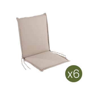 Pack de 6 cojines para sillón de jardín reclinable olefin m…