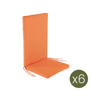 Pack de 6 cojines para sillones reclinables color naranja 1…