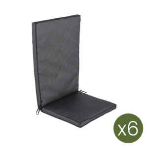 Pack de 6 cojines textilene para sillas de exterior reclina…