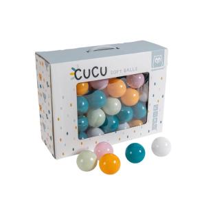 Pack de 75 pelotas blandas de colores para bebé