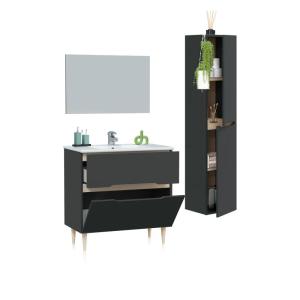 Pack de baño con lavabo y columna opera 80 melamina