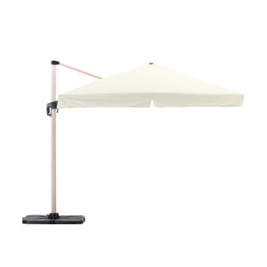 Pack parasol imitación madera tejido crudo 3x3m con bases y…