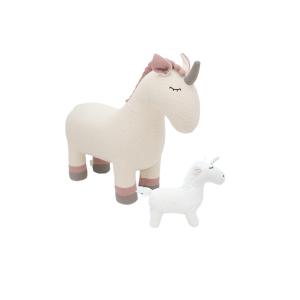 Pack peluches unicornio de algodón 100% blanco