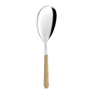 Pala para arroz acero inoxidable con mango efecto madera