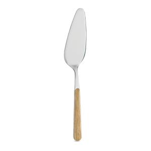 Pala para tartas acero inoxidable con mango efecto madera