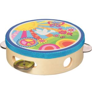 Pandereta Flower Power