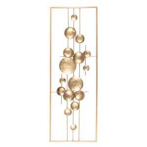Panel de metal dorado para decorar la pared 31x90 cm