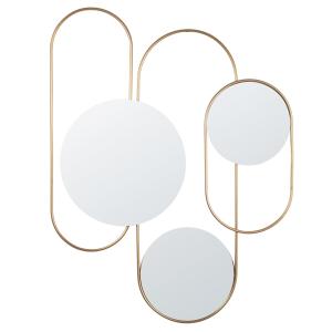 Panel de metal dorado y espejos para decorar la pared 55x70…