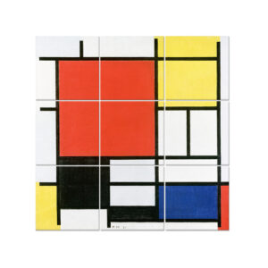 Panel Decorativo Composición Con Plano Rojo - Piet Mondrian…