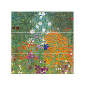 Panel Decorativo Jardín De Flores - Gustav Klimt cm. 150x15…