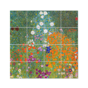 Panel Decorativo Jardín De Flores - Gustav Klimt cm. 200x20…