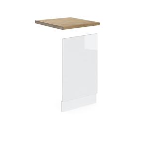 Panel frontal 45 cm , et roble, blanco alto brillo