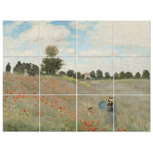 Panel Multiple Amapolas En Argenteuil - Claude Monet cm. 15…