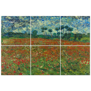 Panel Multiple Campo De Amapolas - Vincent Van Gogh cm. 100…