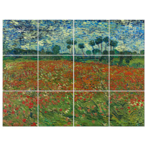 Panel Multiple Campo De Amapolas - Vincent Van Gogh cm. 150…