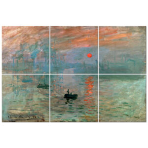Panel Multiple Impresión. Sol Naciente - Claude Monet cm. 1…