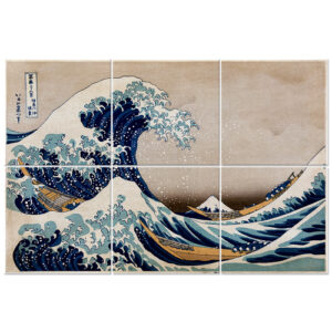 Panel Multiple La Gran Ola De Kanagawa - K. Hokusai cm. 100…