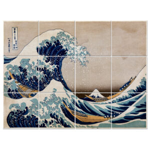 Panel Multiple La Gran Ola De Kanagawa - K. Hokusai cm. 150…