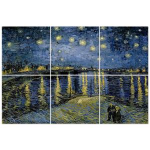 Panel Multiple Noche Estrellada Sobre El Ródano, Van Gogh c…
