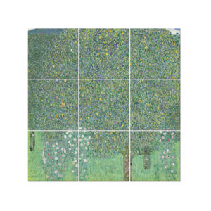 Panel Multiple Rosales Debajo De Los Árboles -  Klimt cm. 1…