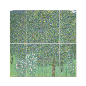 Panel Multiple Rosales Debajo De Los Árboles -  Klimt cm 20…