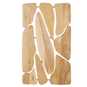 Panel para decorar la pared de madera de mango 64x110 cm