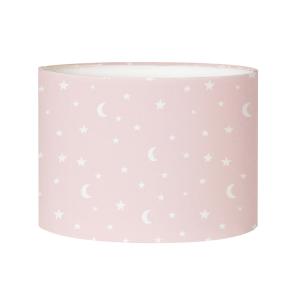 Pantalla de lámpara de noche  niño luna rosa d: 25 x h: 20