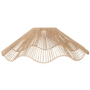 Pantalla para lámpara de techo de cuerda trenzada beige