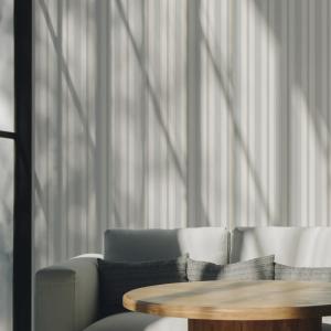 Papel pintado a rayas georges - gris