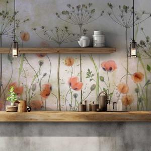 Papel pintado amapolas 364x270cm