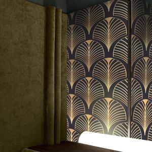 Papel pintado art déco en papel ecológico fino,papel autént…