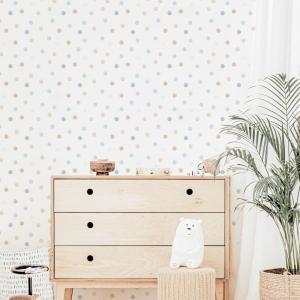 Papel pintado autoadhesivo acuarela azul 50x300 cm