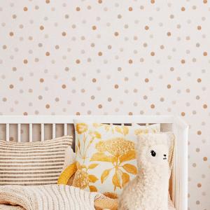 Papel pintado autoadhesivo acuarela marrón 50x300 cm