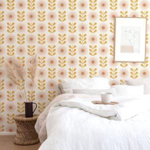 Papel pintado autoadhesivo floración multicolor 50x300 cm