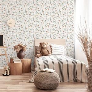 Papel pintado autoadhesivo florecitas 65x300cm