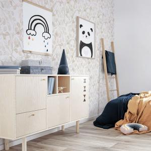 Papel pintado autoadhesivo flores marrones 65x300cm