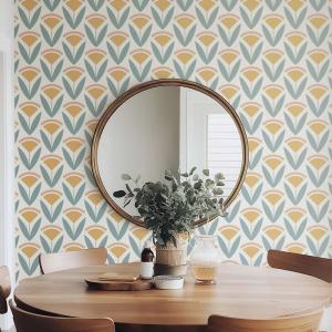 Papel pintado autoadhesivo papiro multicolor 50x300 cm