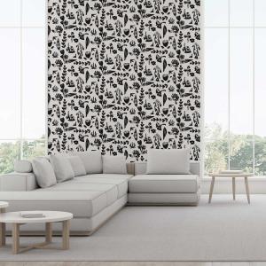 Papel pintado black power floral  156x270cm