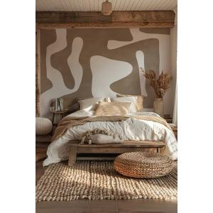 Papel pintado bohemio de alta gama 200 g 300x200 cm 4 tiras…