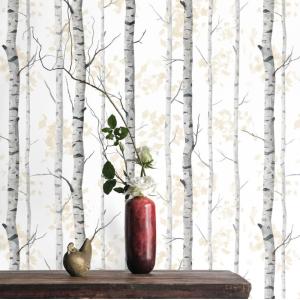 Papel Pintado Bosque, papel auténtico, 200x280cm, 8 hojas