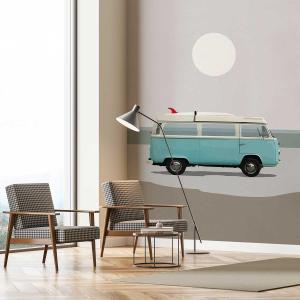 Papel pintado combi azul 208x270cm