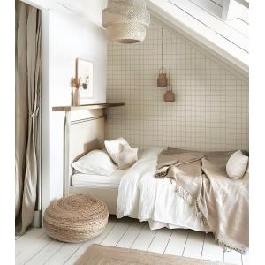 Papel pintado con estampado de cuadros, papel beige 50 cm x…