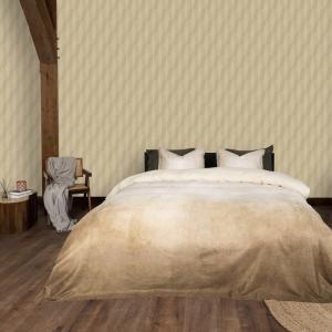 Papel pintado con malla dorada 1005 x 52 cm